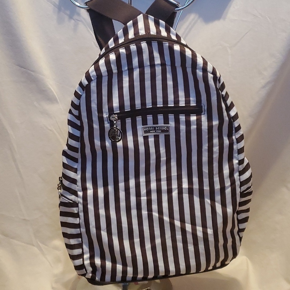 Henri Bendel Stripe Packable Backpack